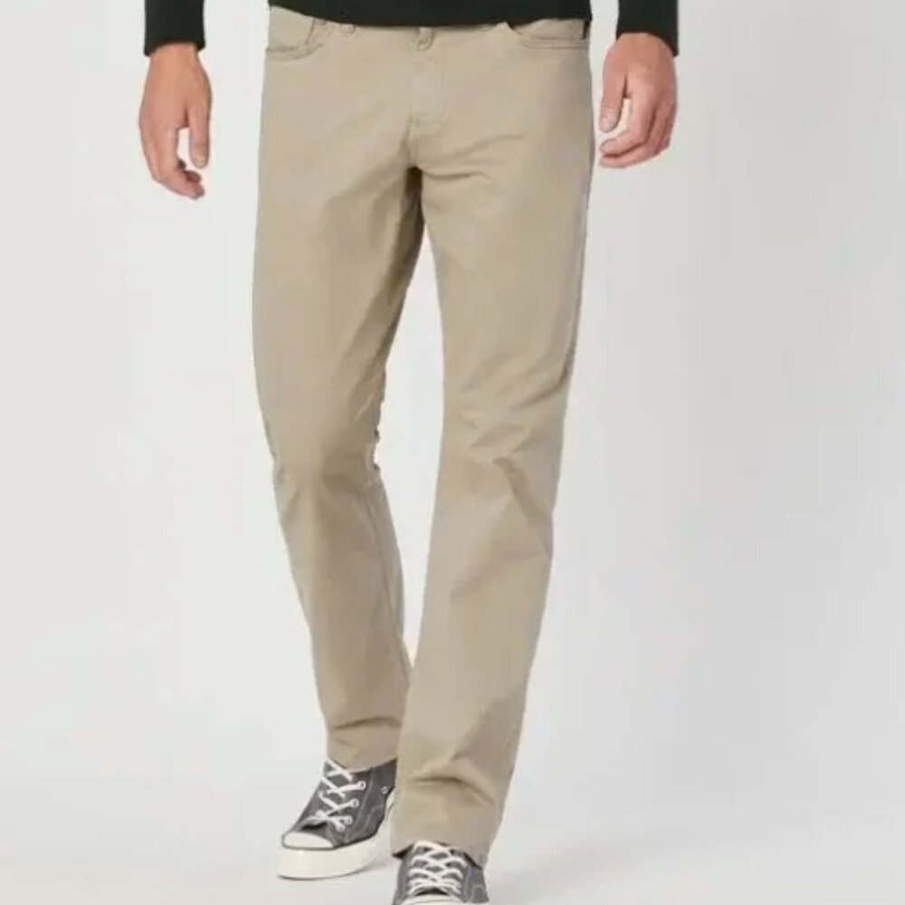 Mavi Beige Twill Relaxed Straight Leg Pants